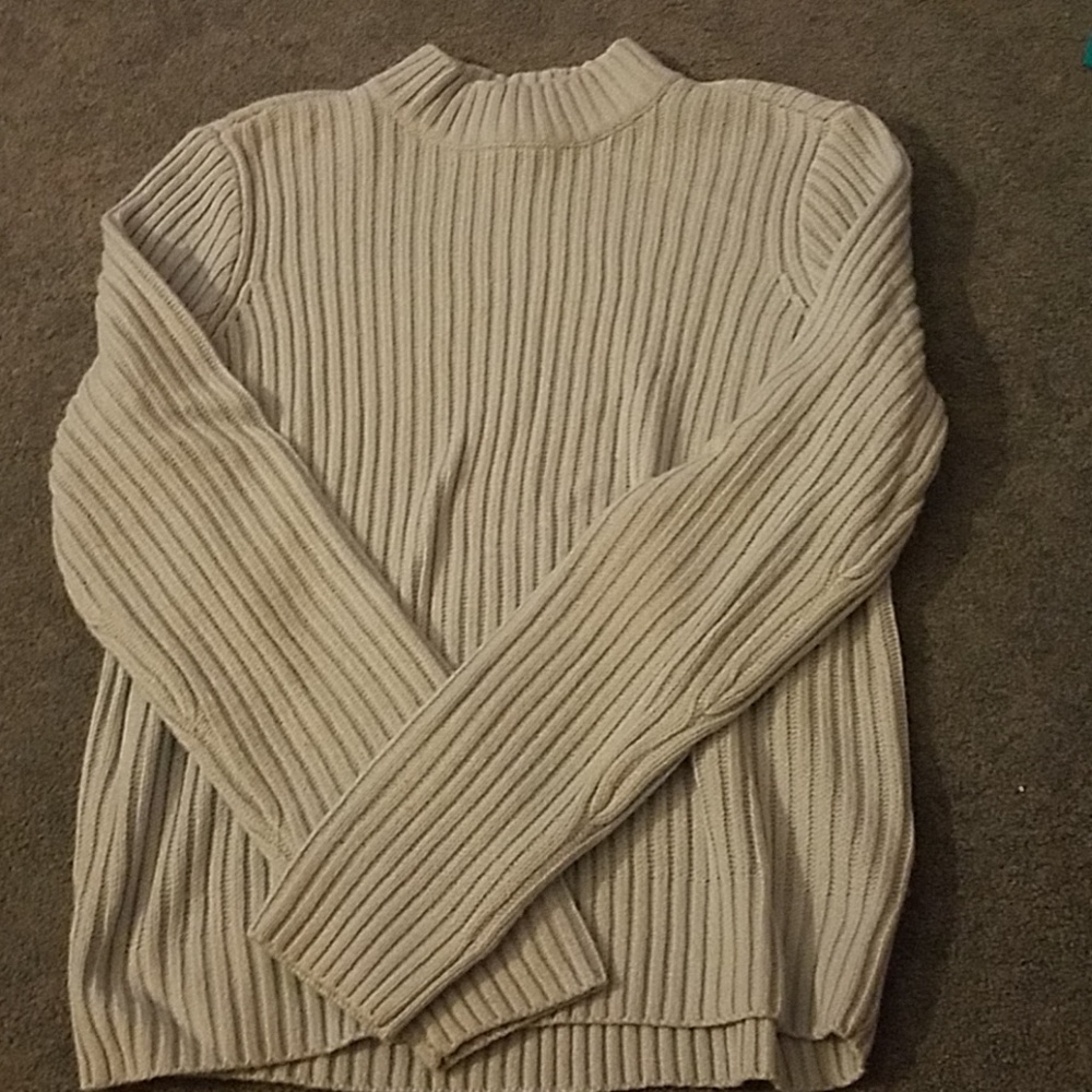 Light Blue Mock Neck Sweater